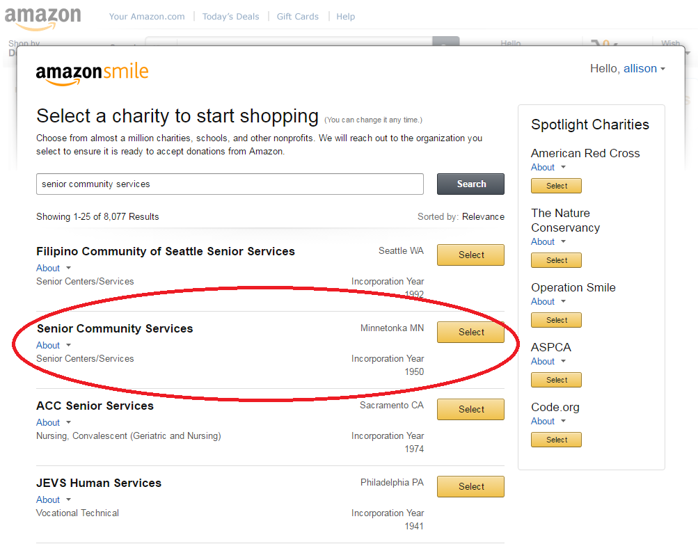 How To Sign Up For AmazonSmile In 5 EasySteps Senior Community Services