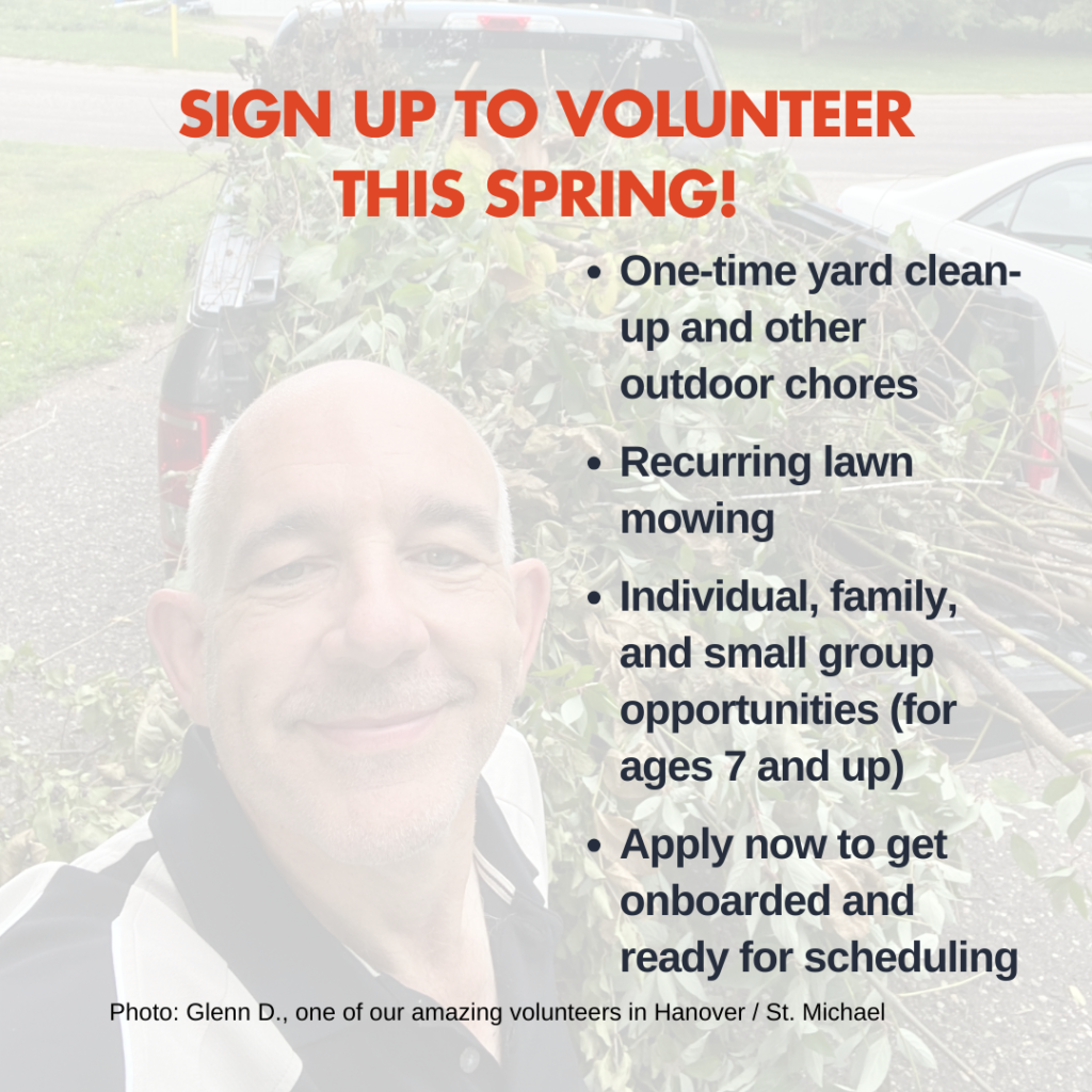 Sign up to volunteer this spring