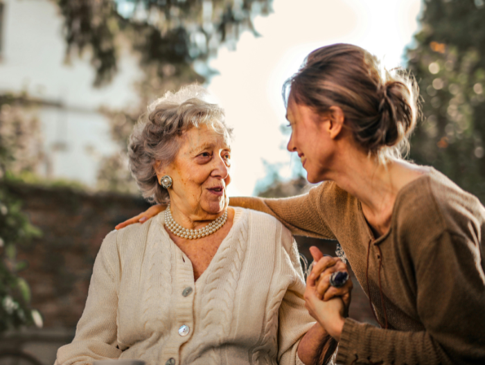 picture of a family caregiver with their loved one